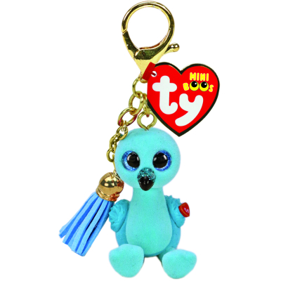 Mini Boos clip William - blue flamingo (3)
