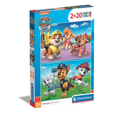 Puzzle 2x20 dílků Tlapková Patrola