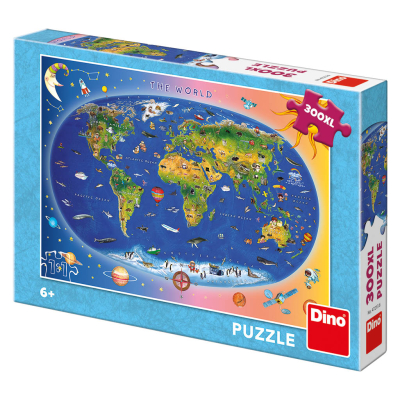 Puzzle 300 dílků xl Dětská mapa