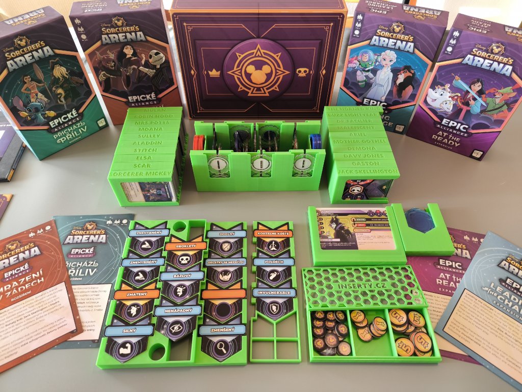 inserty.cz Disney Sorcerer's Arena: Epické aliance + 4 rozšíření - Insert (černý