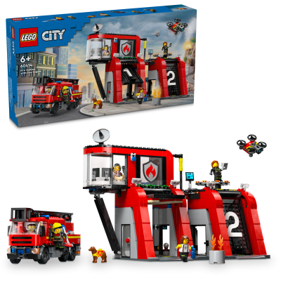 LEGO® City 60414 Hasičská stanice s hasičským vozem