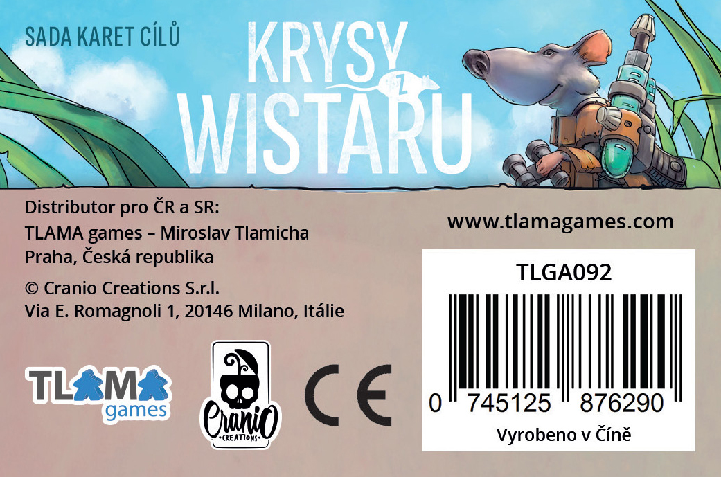 TLAMA games Krysy z Wistaru - sada karet cílů (Rats of Wistar - Objective Cards Set CZ)