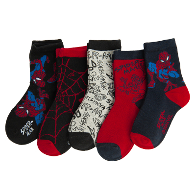 COOL CLUB - Chlapecké ponožky Spider-Man 5ks vel. 22_24