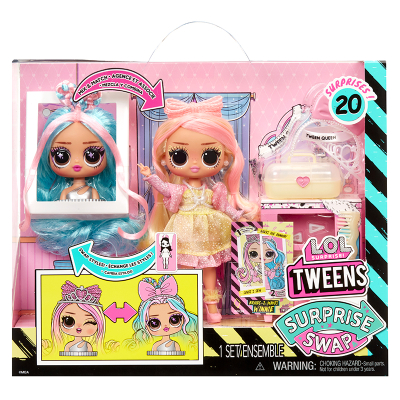 L.O.L. Surprise! Swap Tweens panenka a mini Tweens česací hlava - Winnie