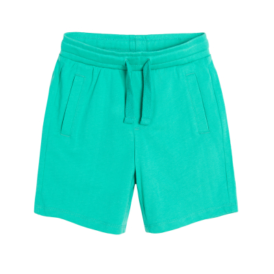 Bavlněné šortky- tyrkysové - 134 GREEN