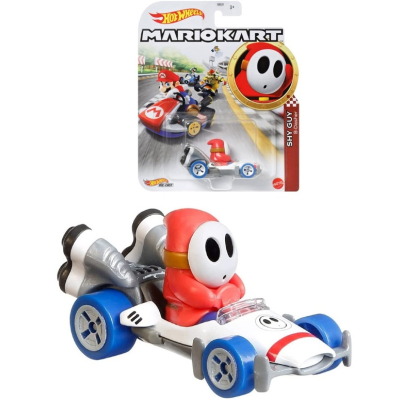 Hot Wheels MARIO KART angličák - Shy Guy B-Dasher Vehicle