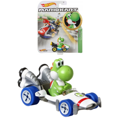 Hot Wheels MARIO KART angličák - Yoshi B-Dasher Vehicle