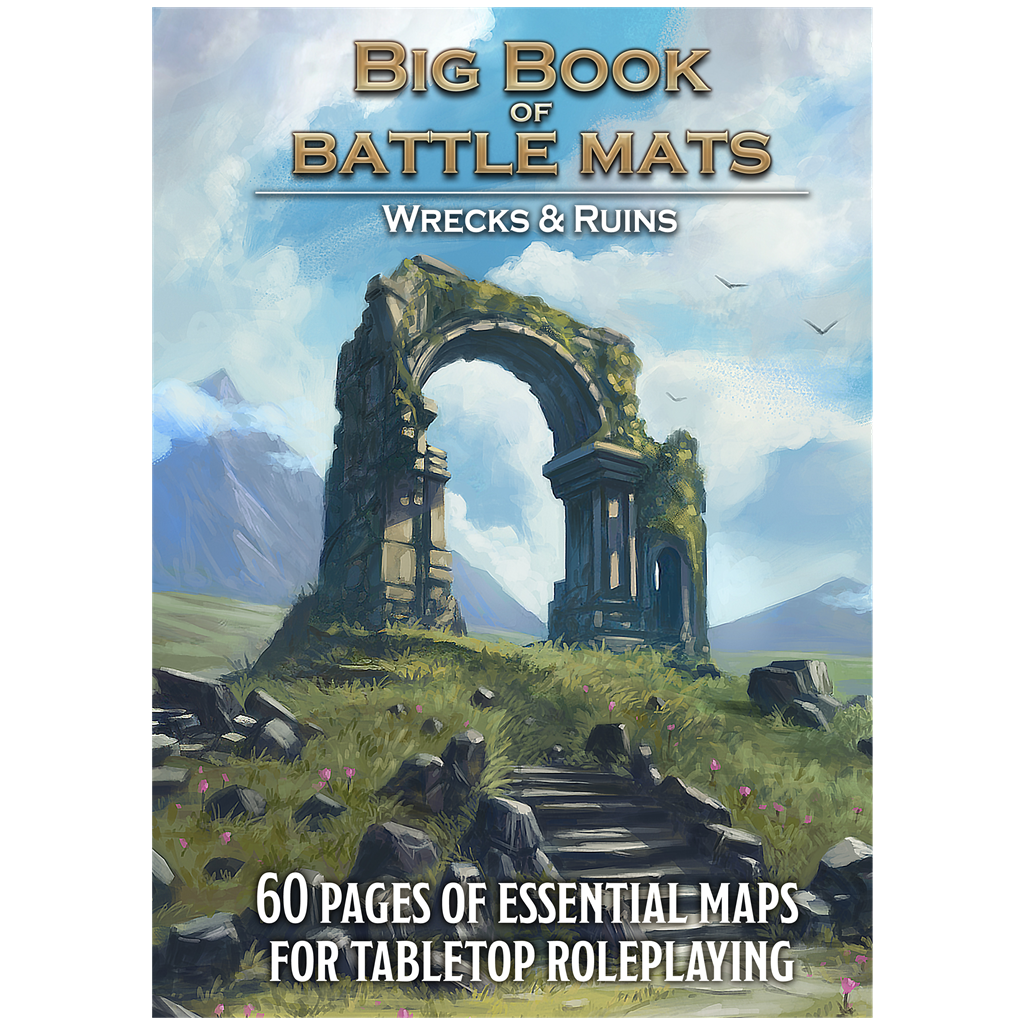 Loke Battle Mats Big Book of Battle Mats - Wrecks & Ruins