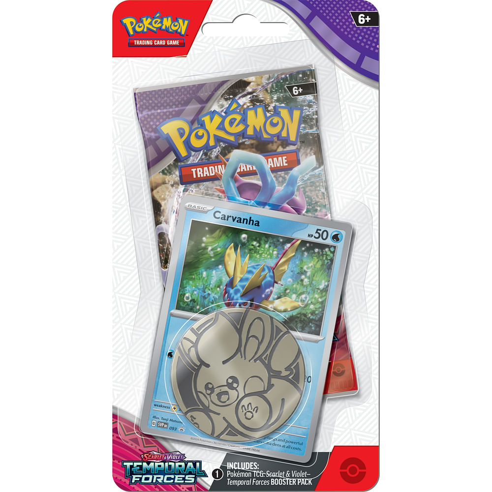 Nintendo Pokémon TCG: SV05 Temporal Forces - Checklane Blister Varianta: Carvanha