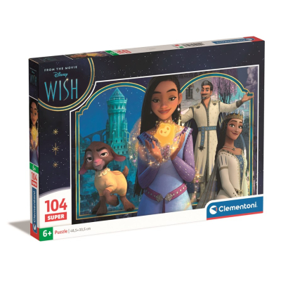 Clementoni - Puzzle 104 Super Disney Wish