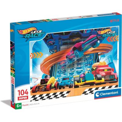 Clementoni - Puzzle 104 super Hot Wheels 2