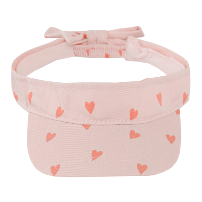 Kšilt se srdíčky- světle růžový - ONE SIZE PINK