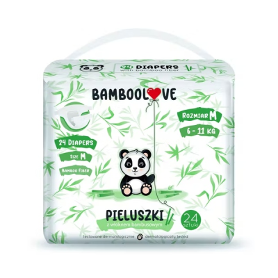 Pleny jednorázové bambus vel. M 6-11 kg 24 ks