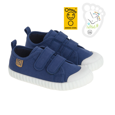 Tenisky na suchý zip- tmavě modré - 28 NAVY BLUE