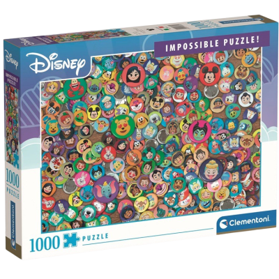 Clementoni - Puzzle 1000 Impossible Disney Classic