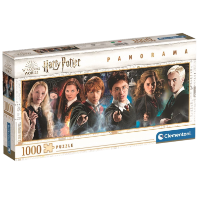 Clementoni - Puzzle 1000 Panorama Harry Potter: Studenti