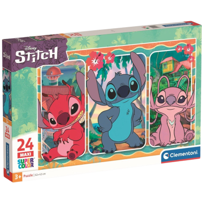 Clementoni - Puzzle Maxi 24 Disney: Stitch