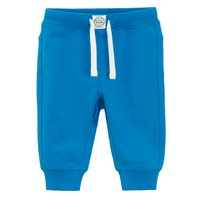 Jednobarevné tepláková kalhoty -modré - 62 BLUE