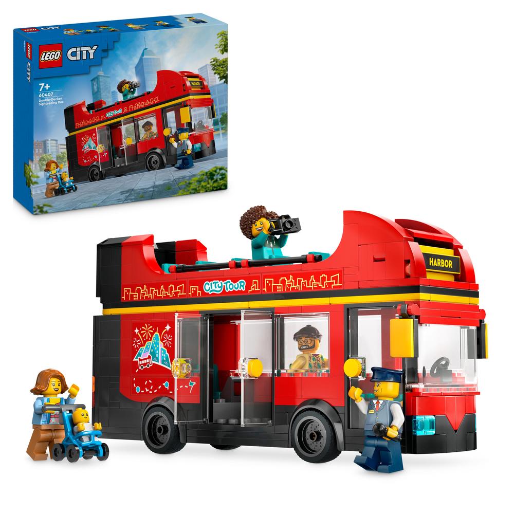 LEGO® Červený dvoupodlažní vyhlídkový autobus 60407