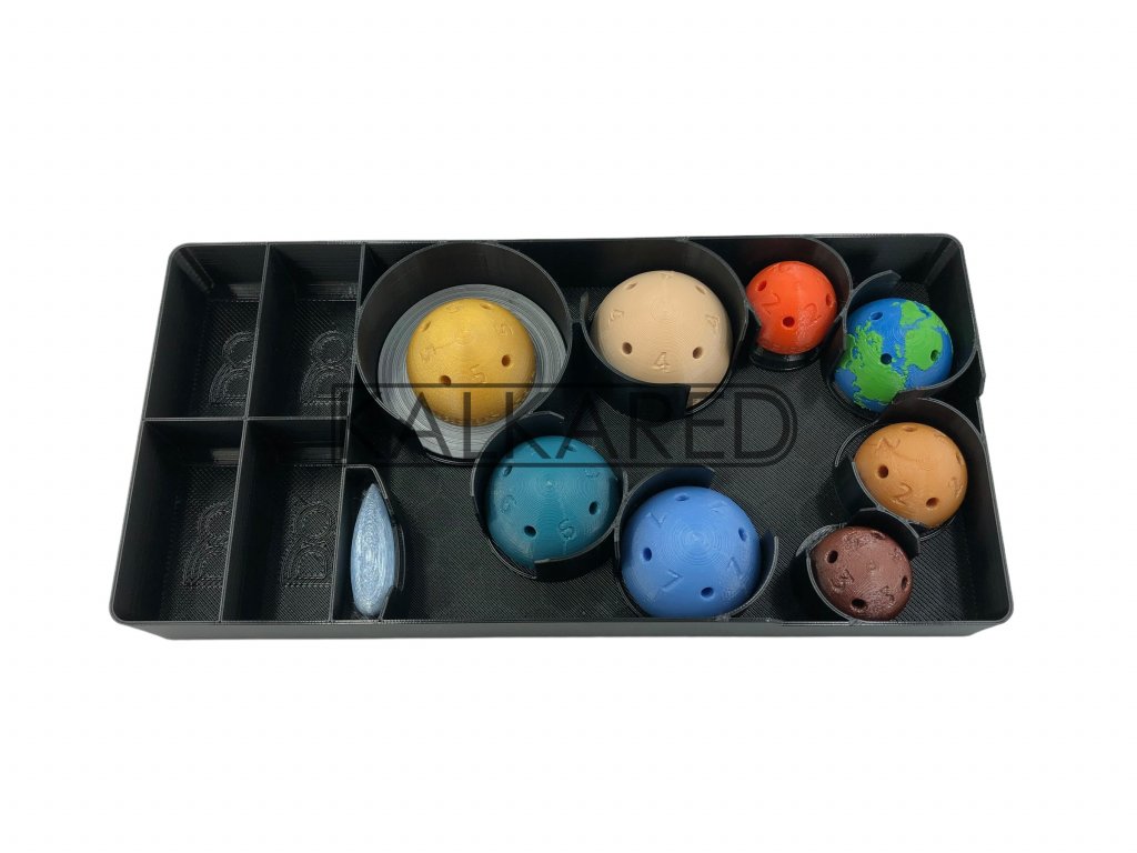 Kalkared Vesmírná loď Interstellar Insert (968) Varianta: Naše planety + krabička