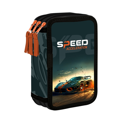Penál 3 p. prázdný - auto