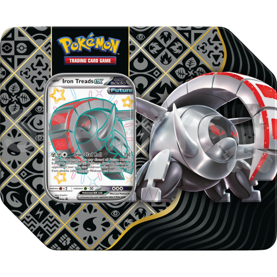 Nintendo Pokémon TCG: Scarlet & Violet Paldean Fates Premium Tin Varianty: Shiny Iron Treads ex