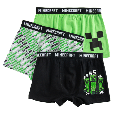 COOL CLUB Chlapecké boxerky 3 ks Minecraft® vel.146_152