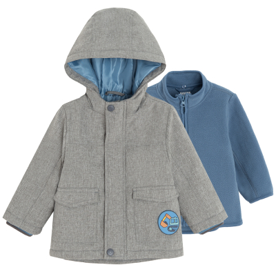 COOL CLUB Chlapecký SET Bunda S ODNÍMATLNOU PODŠÍVKOU vel.80