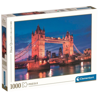 Clementoni - Puzzle 1000 Tower Bridge v noci