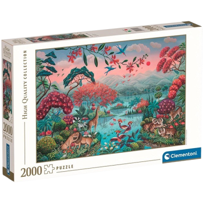 Clementoni - Puzzle 2000 Mírumilovná džungle