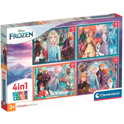 Clementoni - Puzzle 4v1 Ledové Království (12+16+20+24 dílků)