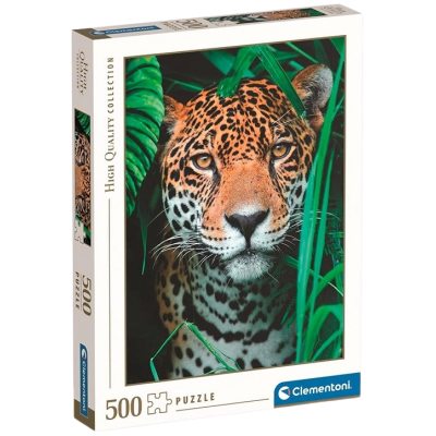 Clementoni - Puzzle 500 Jaguár v džungli