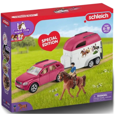 Schleich 72223 Dobrodružné auto s přívěsem - základní sada