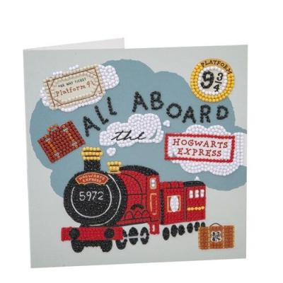 Crystal Art pohlednice - Bravický expres