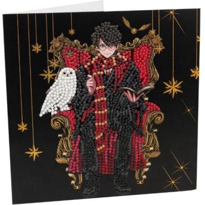 Crystal Art pohlednice - Harry Potter a Hedvika