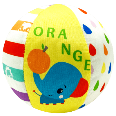 Fisher Price Textilní míč s chrastítkem