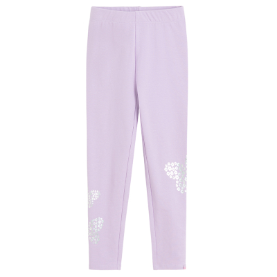 Džegíny s aplikací- fialové - 98 VIOLET