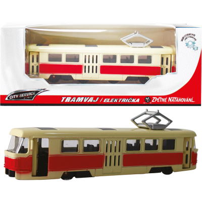 Kovová TRAMVAJ 1:90 červená