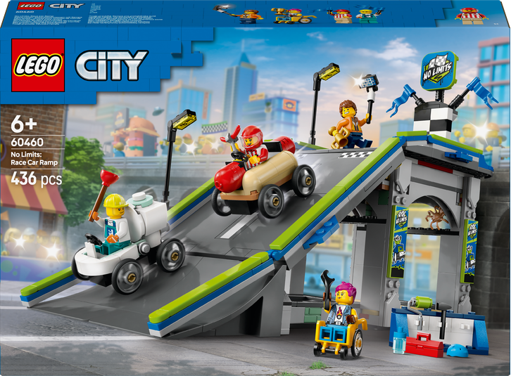 LEGO LEGO® City Tvoje pravidla: Závodní dráha s rampami 60460