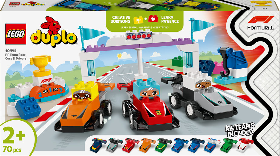 LEGO LEGO® DUPLO® Závodní auta a řidiči týmu F1® 10445