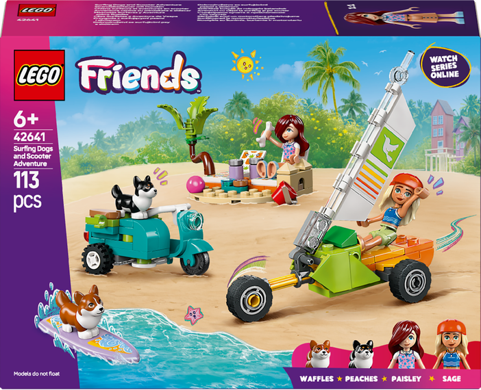 LEGO LEGO® Friends Dobrodružství se surfujícími psy a skútrem 42641