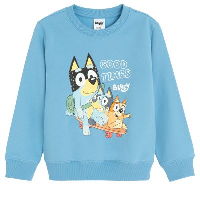 Mikina s potiskem Bluey- modrá - 92 BLUE