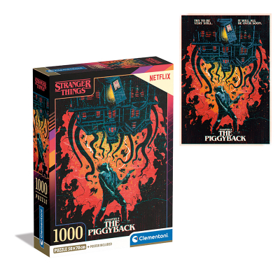 Puzzle 1000 dílků Stranger Things Compact The Piggyback
