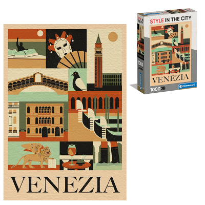 Puzzle 1000 dílků Style in the city Benátky Compact box