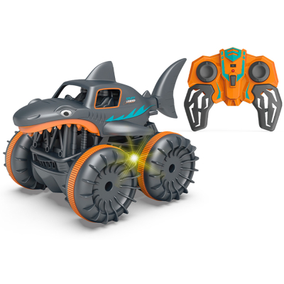R/C 1:18 Obojživelné auto Žralok - oranžový