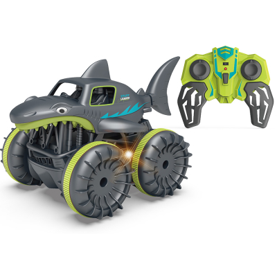 R/C 1:18 Obojživelné auto Žralok - zelený