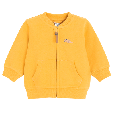 Rozepínací mikina- žlutá - 86 YELLOW