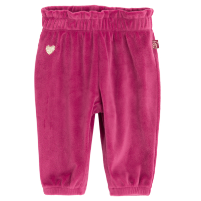 Semišové tepláky- vínové - 86 BURGUNDY