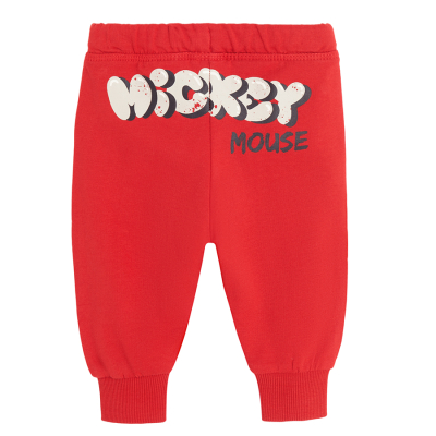 Sportovní kalhoty Mickey Mouse- červené - 80 RED