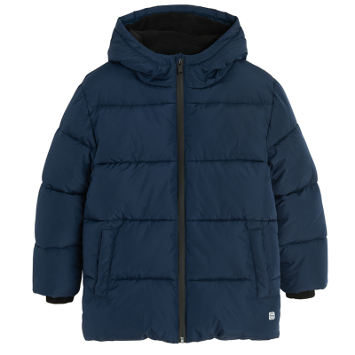 Zateplená bunda s kapucí- modrá - 92 NAVY BLUE